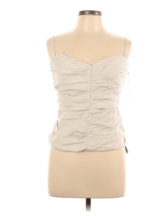 Reformation Tops - Reformation Cream Ruched Bustier Camisole